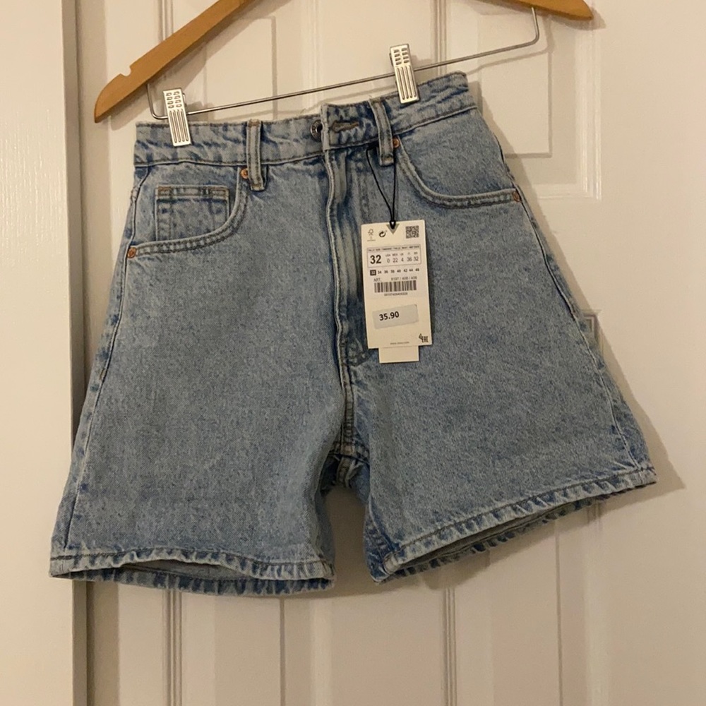 ZARA denim shorts brand new with tags never worn